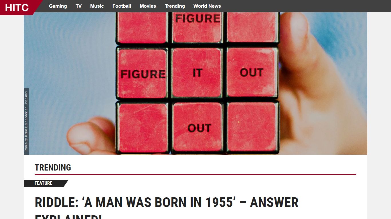 Riddle: ‘A man was born in 1955’ – answer explained! - HITC